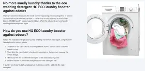 HG Eco Laundry Booster Against Odours 500g Get Laundry Smelling Fresh