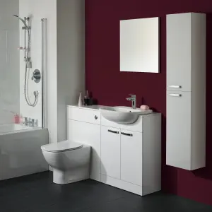 Ideal Standard Tesi White Slim Back to wall Toilet with Soft close seat & Close coupled cistern