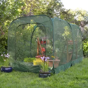 GardenSkill Pop Up Giant Garden Fruit Veg Cage & Pest Protection Crop Cover 2.5x1.25x1.35m H