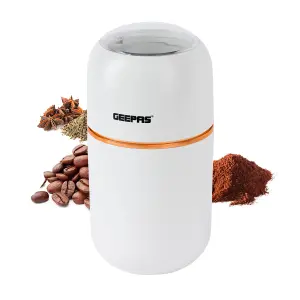 Geepas Electric Coffee Nuts Grinder Spice Grinder Wet and Dry 80g Capacity