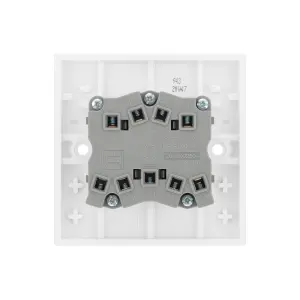 BG White 20A 2 way 3 gang Light Switch