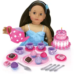 Sophia's by Teamson Kids Complete Cake & Tea Party Accessories Set for 18" Dolls