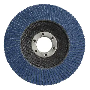 Sealey Flap Disc Zirconium 115mm 22mm Bore 120 Grit Abrasive Flaps FD115120