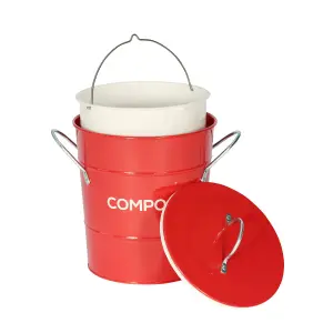 Caddy Company Compost Pail - Red