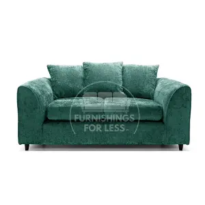 Monaco Chenille Fabric 3 Piece Sofa Set - 2 1 1 Teal