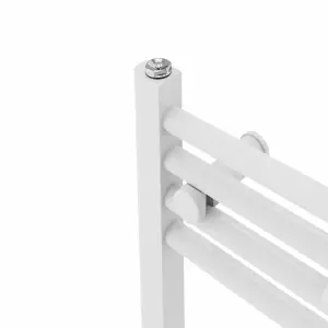 Right Radiators Prefilled Electric Straight Heated Towel Rail Bathroom Ladder Warmer Rads - White 1400x300 mm