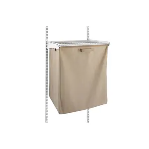 Shelf Track Laundry Hamper 50cm Wide Clothes Storage System