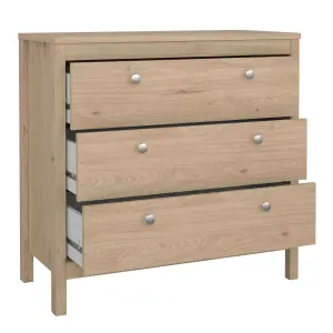 Madrid Chest 3 Drawers in Jackson Hickory Oak