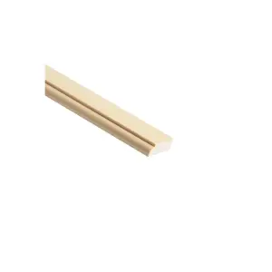 PACK OF 5 (Total 5 Units) - Premium Mouldings Doorstop Pine - 34mm x 12mm x 2400mm