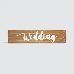 Peak Heritage Engraved Wooden Wedding Sign 40cm - Wedding