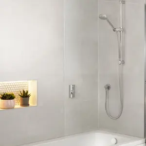 Aqualisa Visage Smart Concealed valve HP/Combi Digital Shower with overflow bath filler & Adjustable head