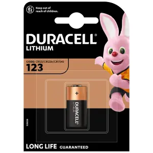 CR123 3v Lithium - Pack of 1 (Duracell)