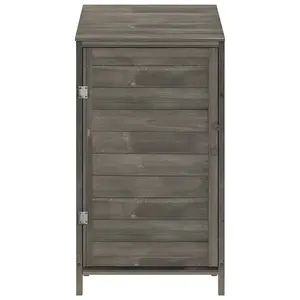 Berkfield Garden Shed Anthracite 55x52x112 cm Solid Wood Fir