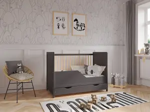 Tokyo cot bed 120x60cm with drawer