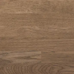 GoodHome 40mm Stained Dark wood effect Solid oak Square edge Kitchen Worktop, (L)3000mm