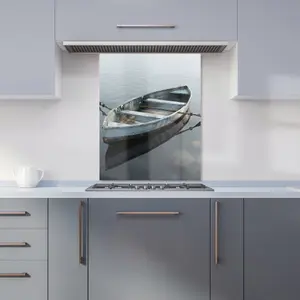 Boat On The Lake Kitchen Splashback