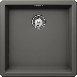 Schock Composite Granite Greenwich Silverstone 1.0 Bowl Undermount Kitchen Sink - GREN100SI