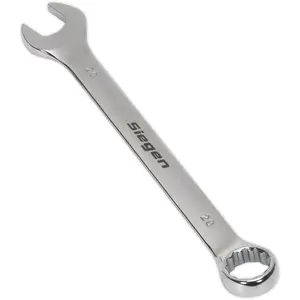 Durable 20mm Hardened Steel Combination Spanner - Polished Chrome Vanadium Wrench