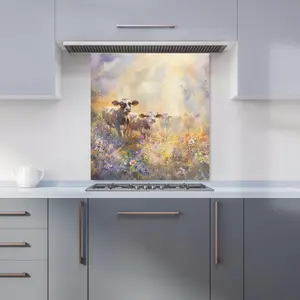 Ava Sterling: 00017 Premium Glass Kitchen Splashback W700mm x H650mm