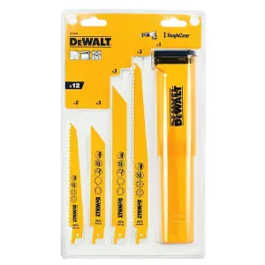 DeWalt DT2444-QZ 6 Piece Reciprocating Sabre Saw Blades Set - Metal Wood Nails