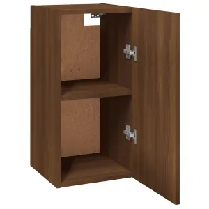 Berkfield TV Cabinets 2 pcs Brown Oak 30.5x30x60 cm Engineered Wood