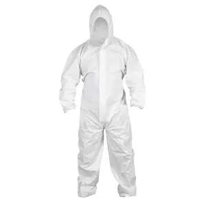 Worksafe Type 5/6 Disposable Coverall 65gsm Microporous Film Large 9602L