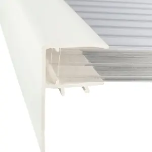 Solstice PVC F-Section 10mm 5m white