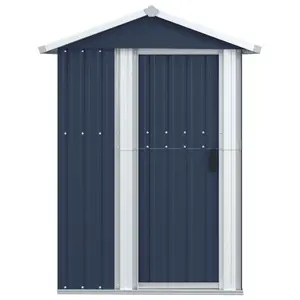 Garden Shed Galvanised Steel Outdoor Shed Bin Storage Anthracite