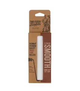 Two Fussy Blokes Smooth Roller Refill Sleeves 6" (160mm) - 3 Pack