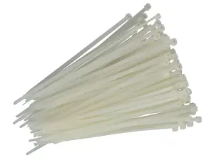 Faithfull Cable Ties White 3.6 x 150mm (Pack 100) FAICT150W