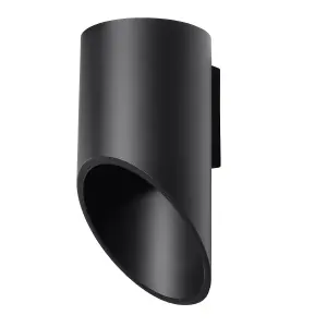 Penne Aluminium Black 1 Light Classic Wall Light