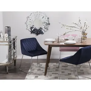 Kirkhill Upholstered Dining Chair (Set of 2) Navy Blue