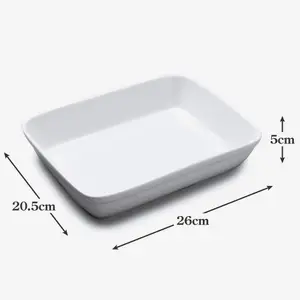 WM Bartleet & Sons Porcelain Traditional Lasagne Dish, 26cm