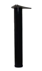 Adjustable table, worktop leg 60 x870 - black