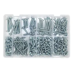 Sealey Self Tapping Screw Assorted 305pc Pan Head Pozi Zinc DIN 7981CZ AB064STPP