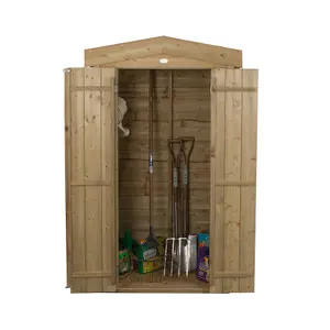 Forest Garden Natural timber Overlap Apex Garden storage 2x3 ft 1830mm 1100mm