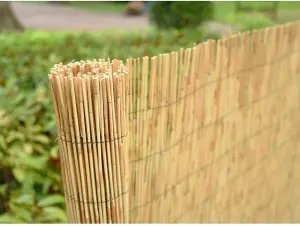 5m x 1.5m Bamboo Screening Roll Natural Fence Panel Peeled Reed Fencing Outdoor Garden