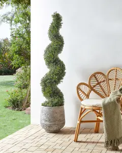 Artificial Plant BUXUS SPIRAL TREE Green