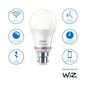 Philips WiZ B22 60W LED Cool white A60 Non-dimmable Light bulb