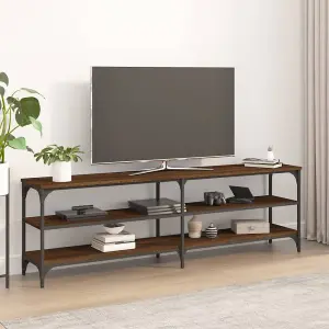 Berkfield TV Cabinet Brown Oak 160x30x50 cm Engineered Wood