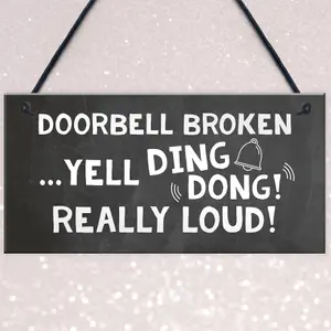 Handmade Door Sign Hanging Plaque Novelty Home Sign Gift For Home Funny Door Plaque