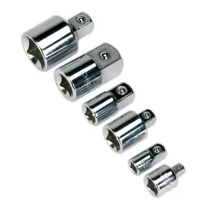 Sealey Socket Adaptor Set 6-Piece Chrome Vanadium Steel In Storage Case AK2736