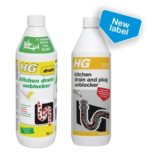 HG Kitchen Drain and Plug Unblocker 1L