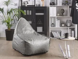 Beliani Modern Bean Bag Light Grey DROP