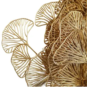 Pack of 6 x 65cm Golden Leaves Flower Arrangement Decoration