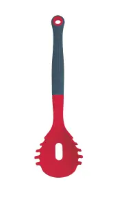 Colourworks Brights Red Silicone-Headed Pasta Serving Spoon / Measurer