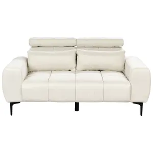 Fabric Living Room Set Cream VEGAMO