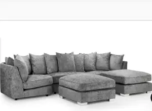 Bishop U Shape Sofa Grey Scatterback