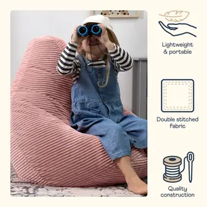 Children's Pink Bean Bag Chair - Dalton