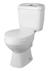 Toilet Pan & Cistern with Seat Included, 748mm x 382mm, White